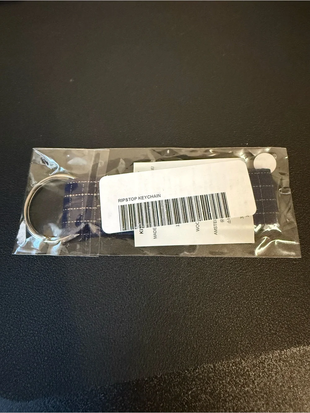 Supreme Ripstop Navy Keychain